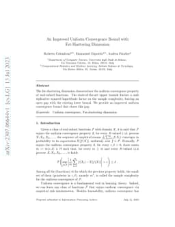 An Improved Uniform Convergence Bound with Fat-Shattering Dimension