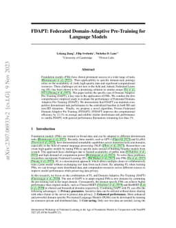 FDAPT: Federated Domain-adaptive Pre-training for Language Models