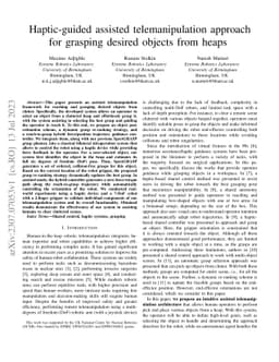 Haptic-guided assisted telemanipulation approach for grasping desired
  objects from heaps
