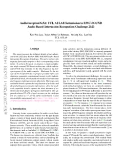 AudioInceptionNeXt: TCL AI LAB Submission to EPIC-SOUND
  Audio-Based-Interaction-Recognition Challenge 2023