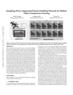 Sampling-Priors-Augmented Deep Unfolding Network for Robust Video
  Compressive Sensing