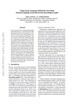 Using Large Language Models for Zero-Shot Natural Language Generation
  from Knowledge Graphs