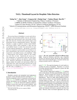 TALL: Thumbnail Layout for Deepfake Video Detection