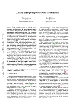 Assessing and Exploiting Domain Name Misinformation