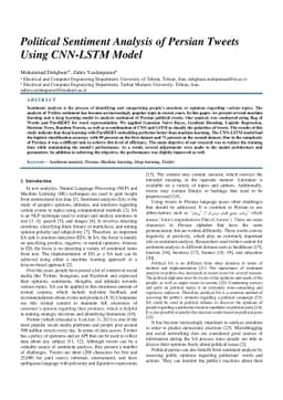 Political Sentiment Analysis of Persian Tweets Using CNN-LSTM Model