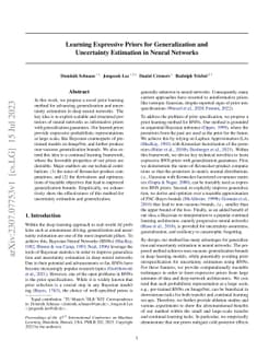 Learning Expressive Priors for Generalization and Uncertainty Estimation
  in Neural Networks