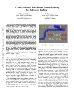 A Multi-Heuristic Search-based Motion Planning for Automated Parking
