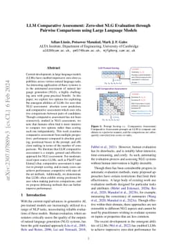 LLM Comparative Assessment: Zero-shot NLG Evaluation through Pairwise
  Comparisons using Large Language Models