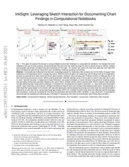 InkSight: Leveraging Sketch Interaction for Documenting Chart Findings
  in Computational Notebooks