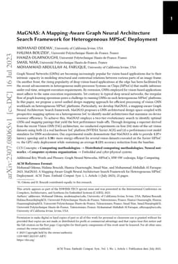 MaGNAS: A Mapping-Aware Graph Neural Architecture Search Framework for
  Heterogeneous MPSoC Deployment