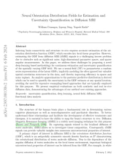Neural Orientation Distribution Fields for Estimation and Uncertainty
  Quantification in Diffusion MRI
