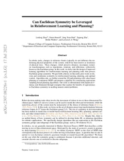Can Euclidean Symmetry be Leveraged in Reinforcement Learning and
  Planning?