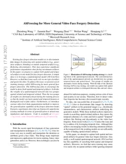 AltFreezing for More General Video Face Forgery Detection
