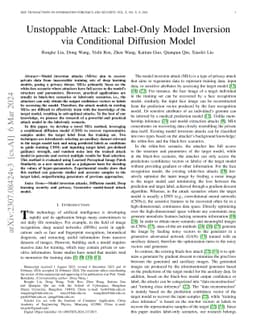 Unstoppable Attack: Label-Only Model Inversion via Conditional Diffusion
  Model