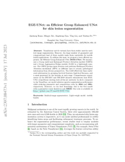 EGE-UNet: an Efficient Group Enhanced UNet for skin lesion segmentation