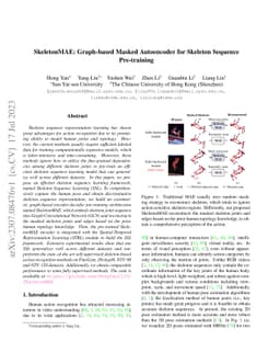 SkeletonMAE: Graph-based Masked Autoencoder for Skeleton Sequence
  Pre-training
