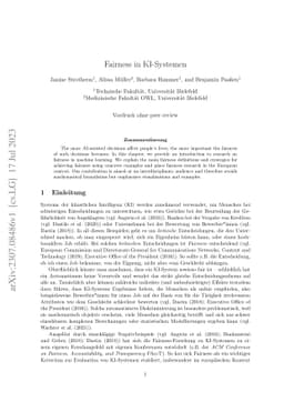 Fairness in KI-Systemen