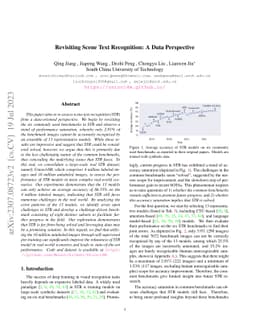 Revisiting Scene Text Recognition: A Data Perspective