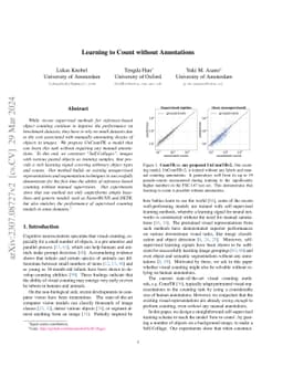 Learning to Count without Annotations