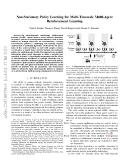 Non-Stationary Policy Learning for Multi-Timescale Multi-Agent
  Reinforcement Learning