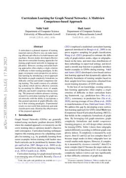 Curriculum Learning for Graph Neural Networks: A Multiview
  Competence-based Approach