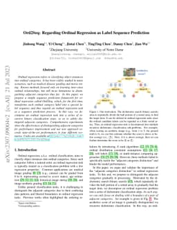 Ord2Seq: Regarding Ordinal Regression as Label Sequence Prediction
