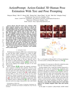 ActionPrompt: Action-Guided 3D Human Pose Estimation With Text and Pose
  Prompting