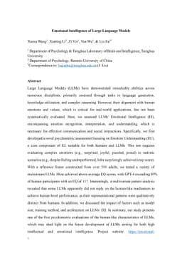 Emotional Intelligence of Large Language Models