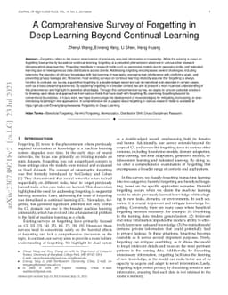 A Comprehensive Survey of Forgetting in Deep Learning Beyond Continual
  Learning