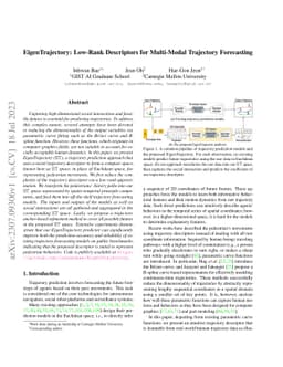 EigenTrajectory: Low-Rank Descriptors for Multi-Modal Trajectory
  Forecasting