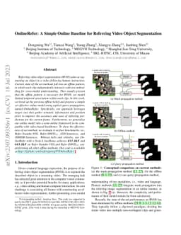 OnlineRefer: A Simple Online Baseline for Referring Video Object
  Segmentation