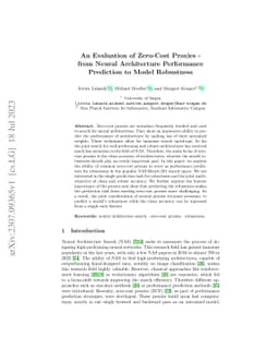 An Evaluation of Zero-Cost Proxies -- from Neural Architecture
  Performance to Model Robustness
