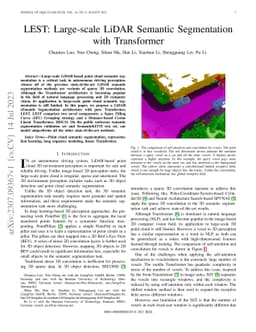 LEST: Large-scale LiDAR Semantic Segmentation with Transformer