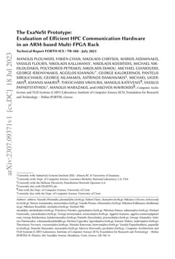 The ExaNeSt Prototype: Evaluation of Efficient HPC Communication
  Hardware in an ARM-based Multi-FPGA Rack