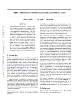 Field-Level Inference with Microcanonical Langevin Monte Carlo