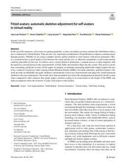 Fitted avatars: automatic skeleton adjustment for self-avatars in
  virtual reality