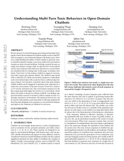Understanding Multi-Turn Toxic Behaviors in Open-Domain Chatbots