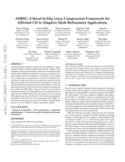 AMRIC: A Novel In Situ Lossy Compression Framework for Efficient I/O in
  Adaptive Mesh Refinement Applications