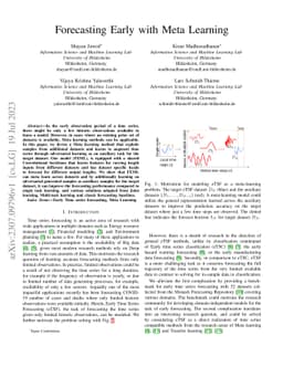 Forecasting Early with Meta Learning