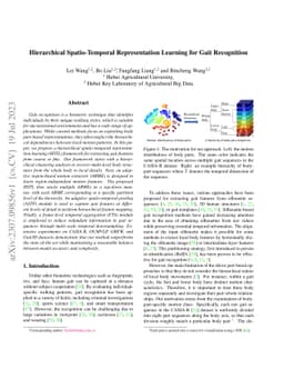 Hierarchical Spatio-Temporal Representation Learning for Gait
  Recognition