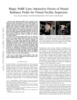 Magic NeRF Lens: Interactive Fusion of Neural Radiance Fields for
  Virtual Facility Inspection