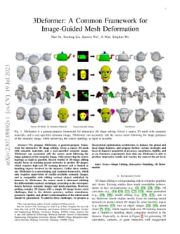 3Deformer: A Common Framework for Image-Guided Mesh Deformation