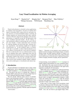 Lazy Visual Localization via Motion Averaging