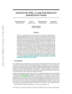 Android in the Wild: A Large-Scale Dataset for Android Device Control
