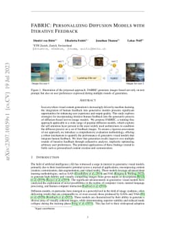 FABRIC: Personalizing Diffusion Models with Iterative Feedback
