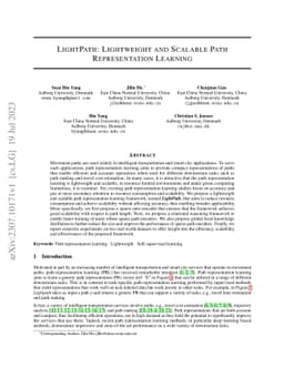 LightPath: Lightweight and Scalable Path Representation Learning