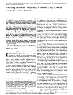 Evaluating Attentional Impulsivity: A Biomechatronic Approach