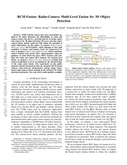 RCM-Fusion: Radar-Camera Multi-Level Fusion for 3D Object Detection