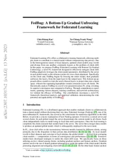 FedBug: A Bottom-Up Gradual Unfreezing Framework for Federated Learning