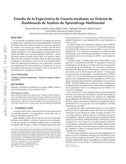 Estudio de la Experiencia de Usuario mediante un Sistema de Dashboards
  de Análisis de Aprendizaje Multimodal